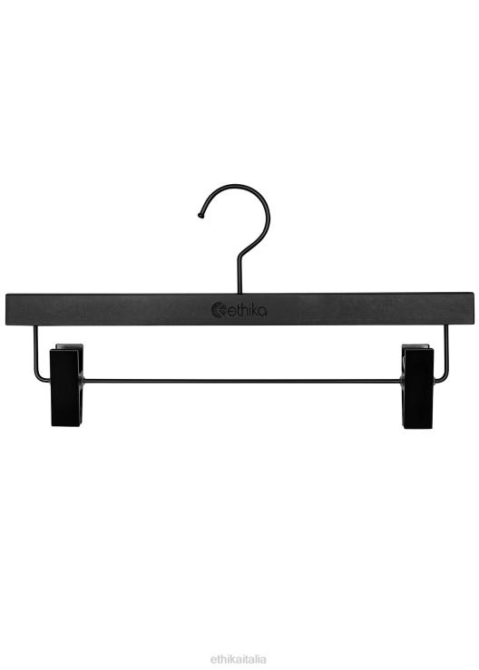 grucce a clip gruccia in legno confezione da 12 - nero uomini Ethika 6P2X0724 Accessori