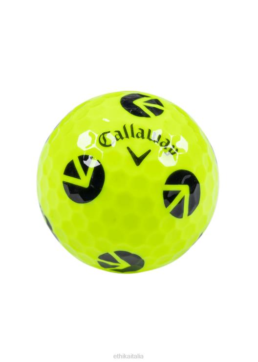 palline da golf Callaway cromate morbide - gialle uomini Ethika 6P2X0735 Accessori