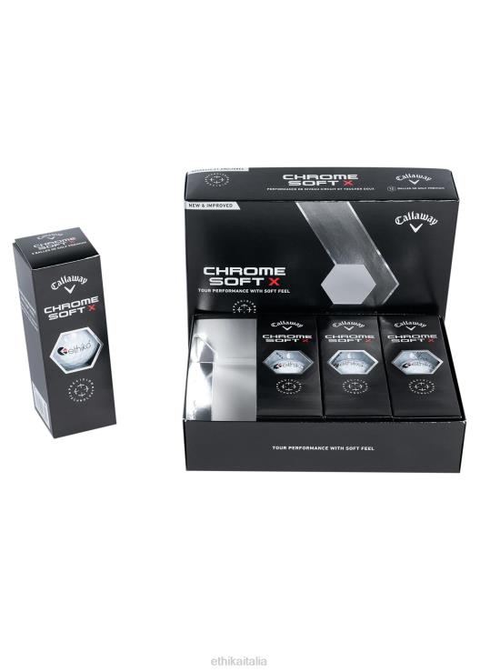 palline da golf callaway - cromate morbide x bianche uomini Ethika 6P2X0734 Accessori