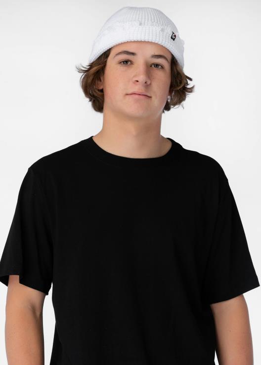 berretto con bordo grezzo - bianco uomini Ethika 6P2X0706 Accessori