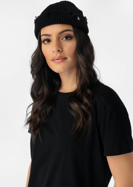 berretto con bordo grezzo - nero uomini Ethika 6P2X0703 Accessori