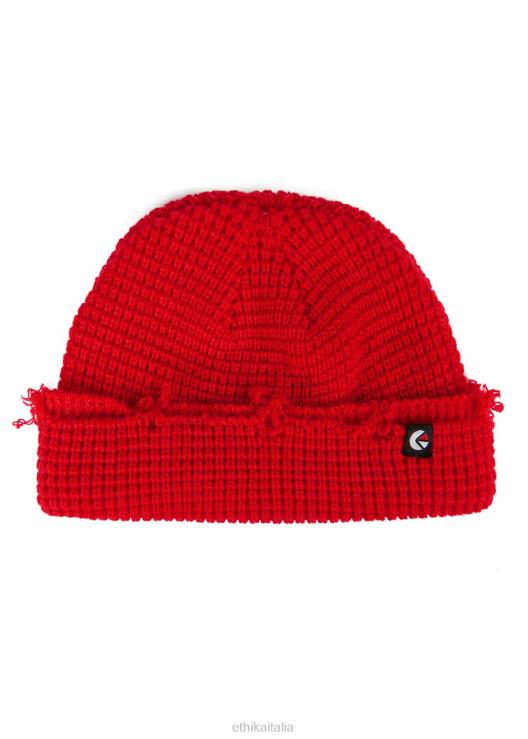 berretto con bordo grezzo - rosso fiore uomini Ethika 6P2X0704 Accessori