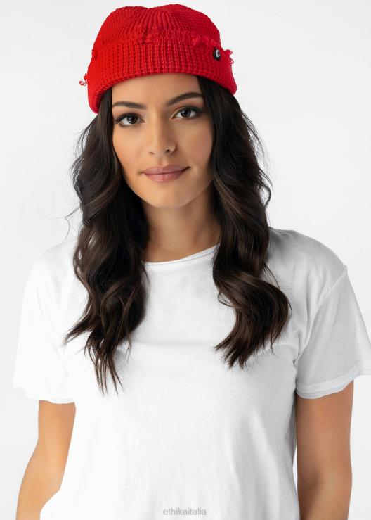 berretto con bordo grezzo - rosso fiore uomini Ethika 6P2X0704 Accessori