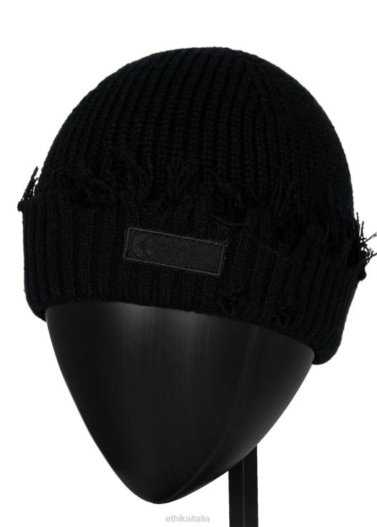 berretto invecchiato - nero uomini Ethika 6P2X0695 Accessori