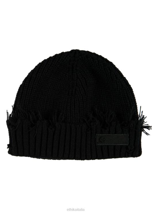 berretto invecchiato - nero uomini Ethika 6P2X0695 Accessori