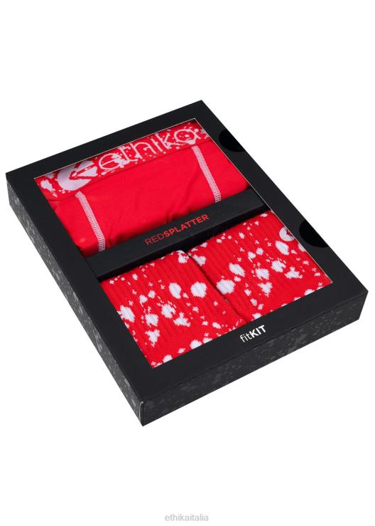 kit di montaggio - schizzi rossi uomini Ethika 6P2X0133 vestiario