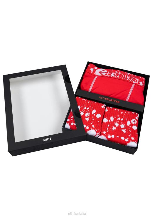 kit di montaggio - schizzi rossi uomini Ethika 6P2X0133 vestiario
