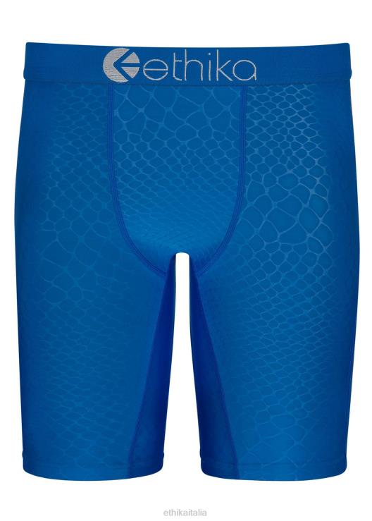 stampa pitone in rilievo in fiocco - blu uomini Ethika 6P2X0128 vestiario