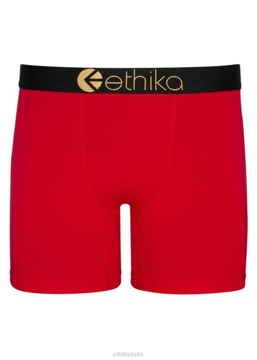 mid modal - lurex oro rosso uomini Ethika 6P2X0270 vestiario