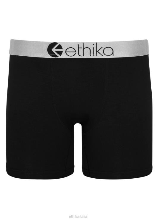 modal mid premium - lurex nero argento uomini Ethika 6P2X0494 vestiario