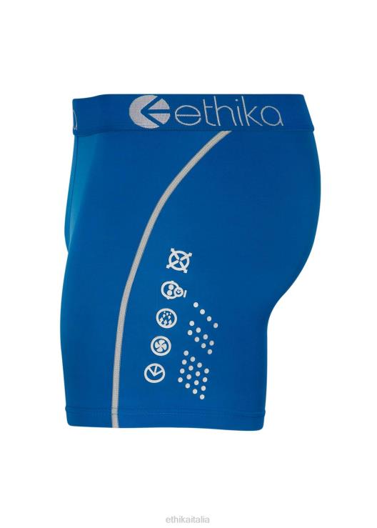 prestazioni a metà sottozero: blu neon uomini Ethika 6P2X0344 vestiario
