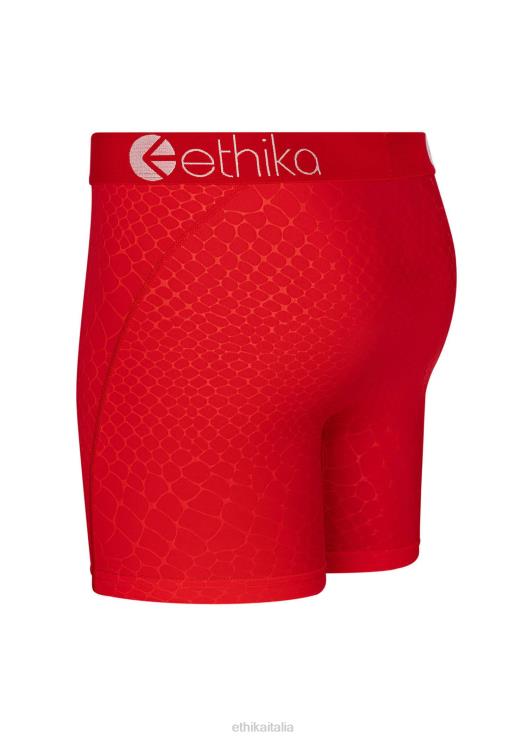 stampa pitone in rilievo media - rosso uomini Ethika 6P2X0262 vestiario