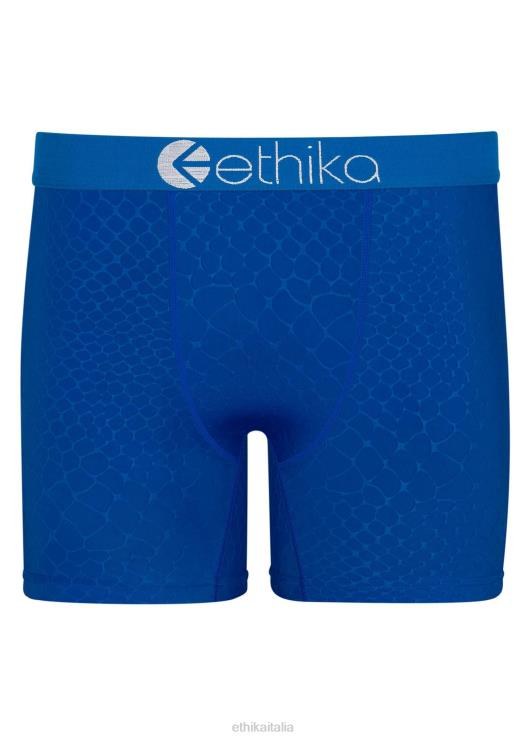 stampa pitone media in rilievo - blu uomini Ethika 6P2X0264 vestiario